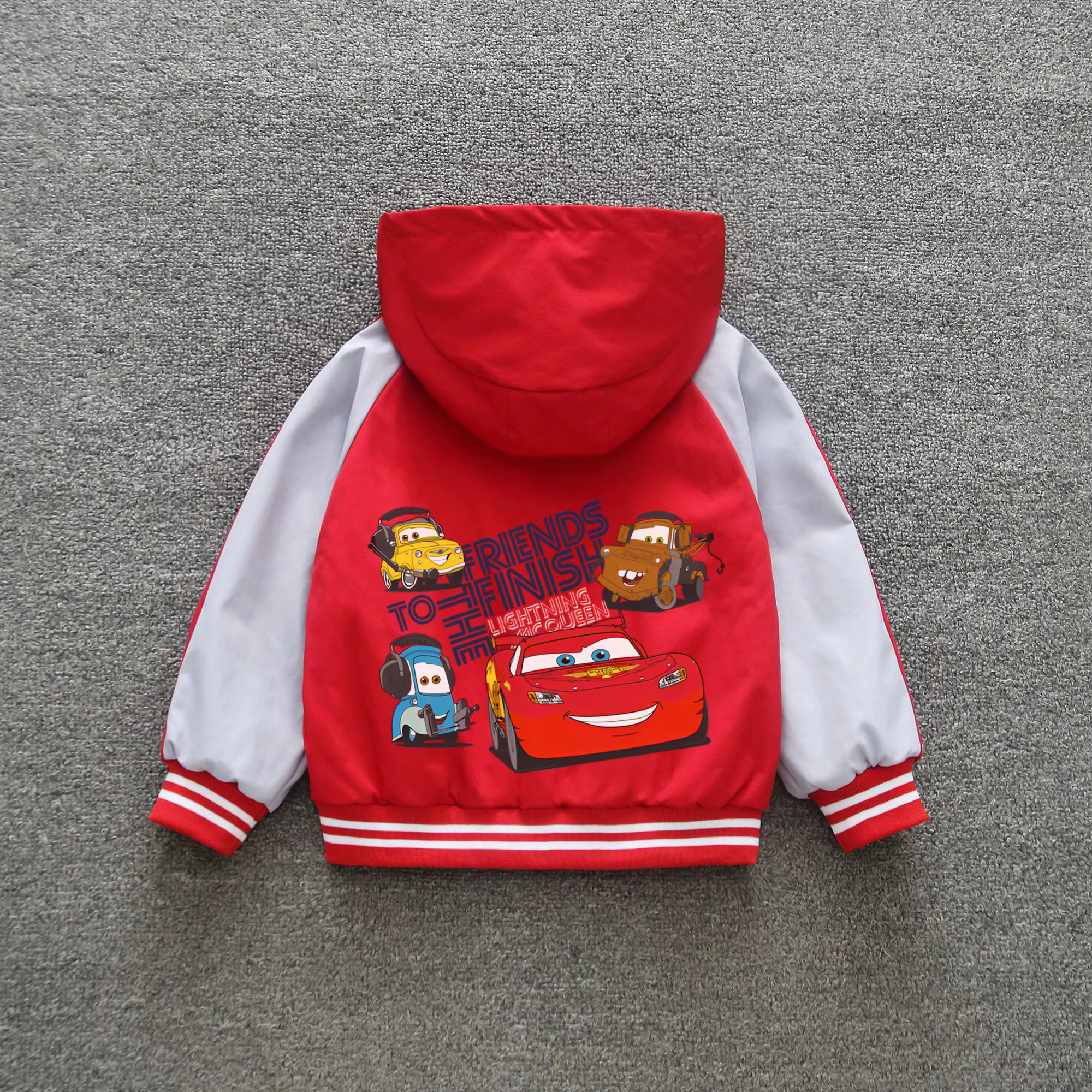 Vêtements pour bébés Cars Lightning McQueen, collection printemps 2026, veste à capuche pour tout-pe