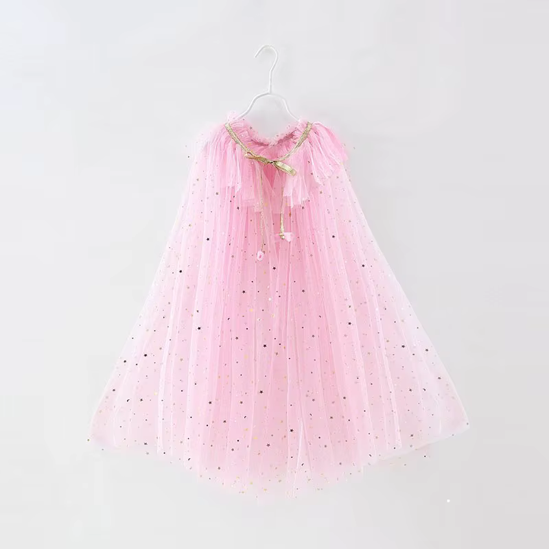 Cape d'été pour filles, accessoires de fête princesse, reine des neiges, Elsa, Anna, Costume raiponc