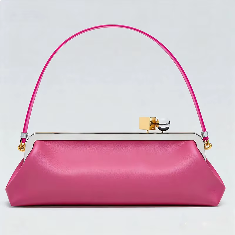 Nouvelle Pochette de Soirée de Luxe à Fermoir Kisslock pour Femmes, Sac à Main de Créateur Tendance,