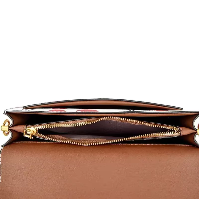 Sac à langer en cuir pleine fleur de qualité supérieure, modèle Cherry Mini carré, élégant, luxueux 