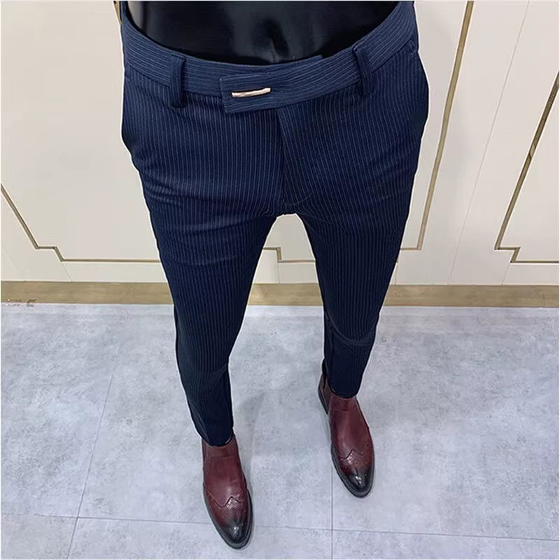 2025 printemps et été nouveaux hommes décontracté affaires robe pantalon mode sociale solide fête de
