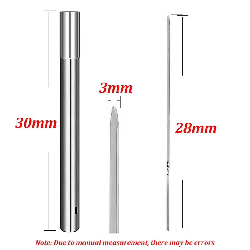 Brochette de Barbecue en acier inoxydable, 10/20 pièces, bâton d'aiguille plat réutilisable, outils 