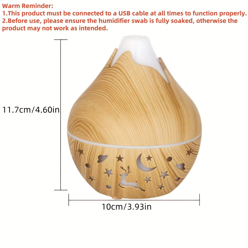 Humidificateur multifonctionnel 200ML, diffuseur d'huiles essentielles d'aromathérapie alimenté par 