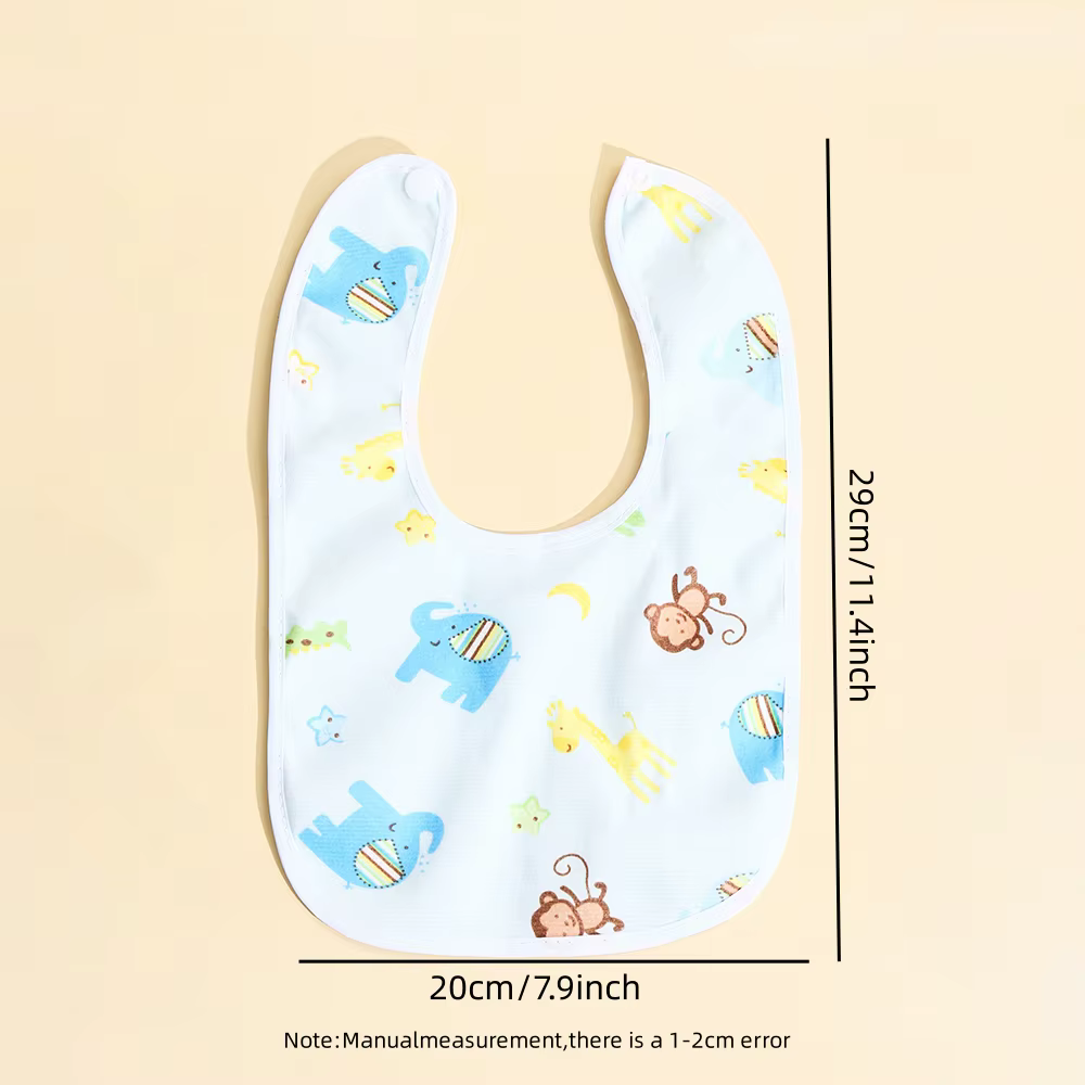Bavoirs imperméables en coton pour bébé, 4/6/8/10 pièces, vêtements d'alimentation pour enfants, Pro