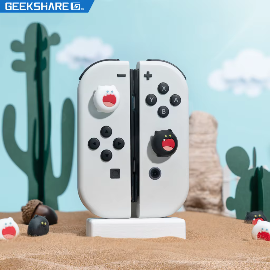 Super mignon Silicone souple Joycon pouce bâton poignée capuchon Joystick couverture pour interrupte