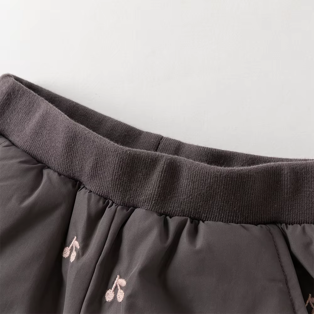 Dave Bella filles vers le bas pantalon automne hiver bébé taille élastique en peluche pantalon imper