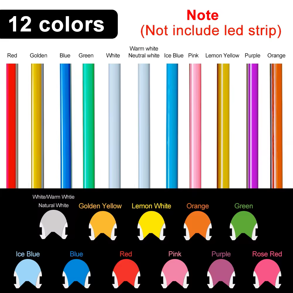 Bande Néon de Mathiation Flexible Pliable en Silicone, 12 Couleurs, DC12V 2835 SMD S Forme 120LED, D