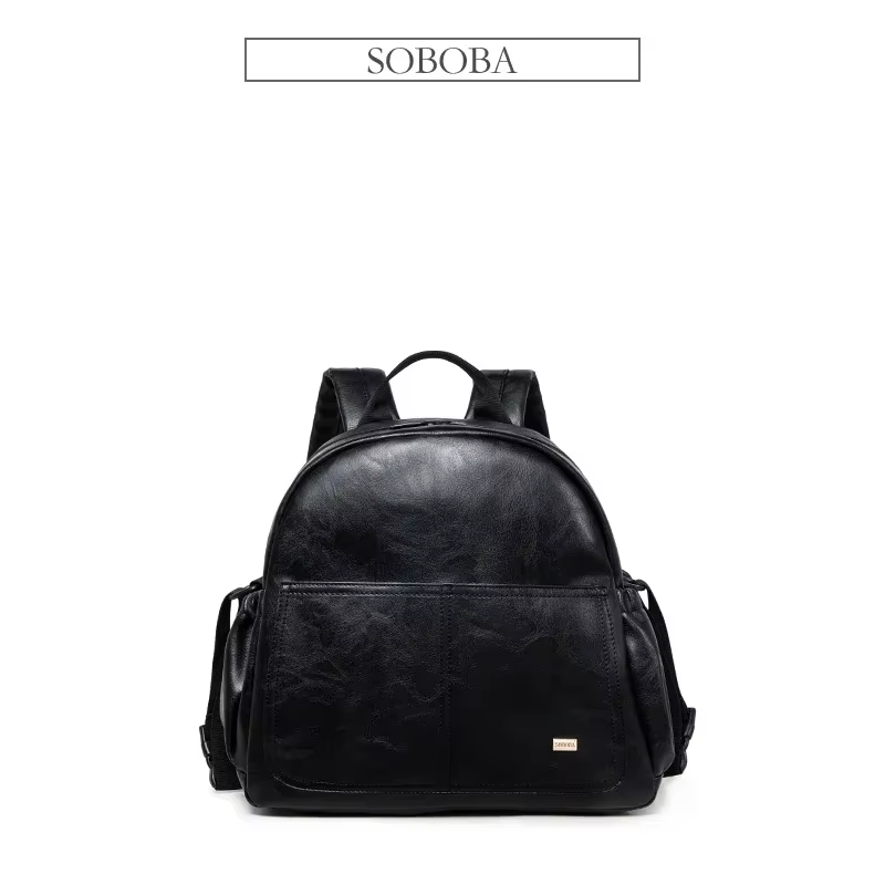 Soboba-Sac à couches solide de grande capacité avec sangles de sac à dos pour mères à la mode, sac à