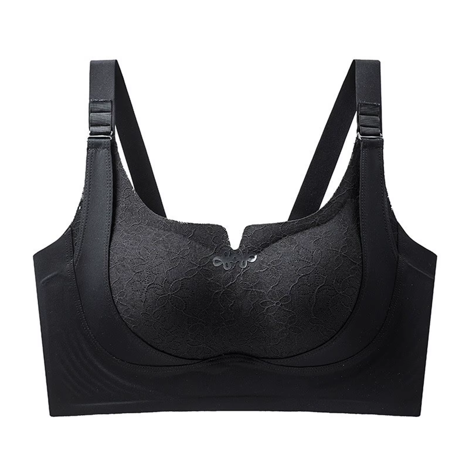 Soutien-gorge à la mode pour femmes, motif floral, bretelles réglables, couleur unie, lingerie éléga