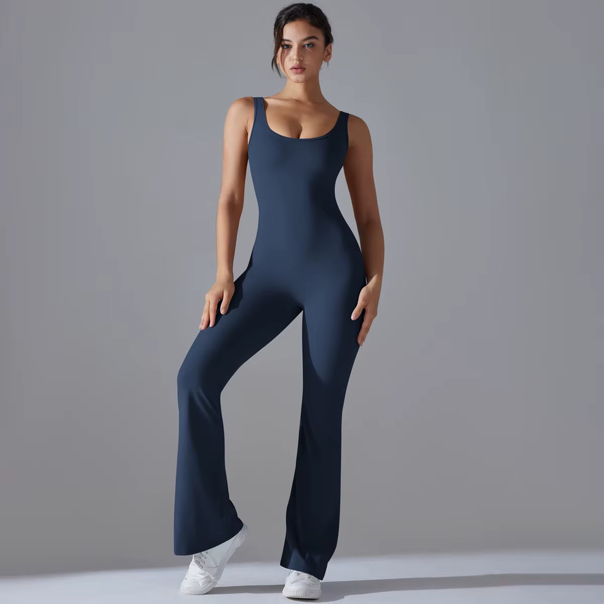 Combinaison Sexy dos en V pour femmes, ensemble de gymnastique, combinaison d'entraînement, de Yoga,