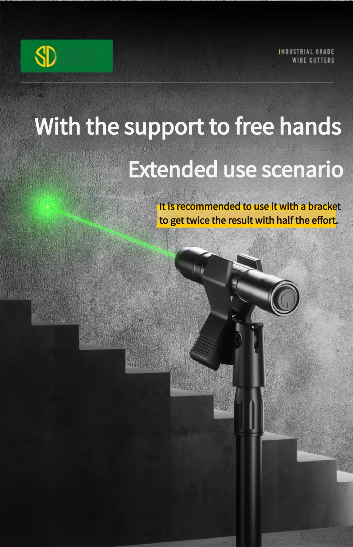 Outil laser auto-nivelant : niveau laser à lignes transversales, pointeur de positionnement infrarou