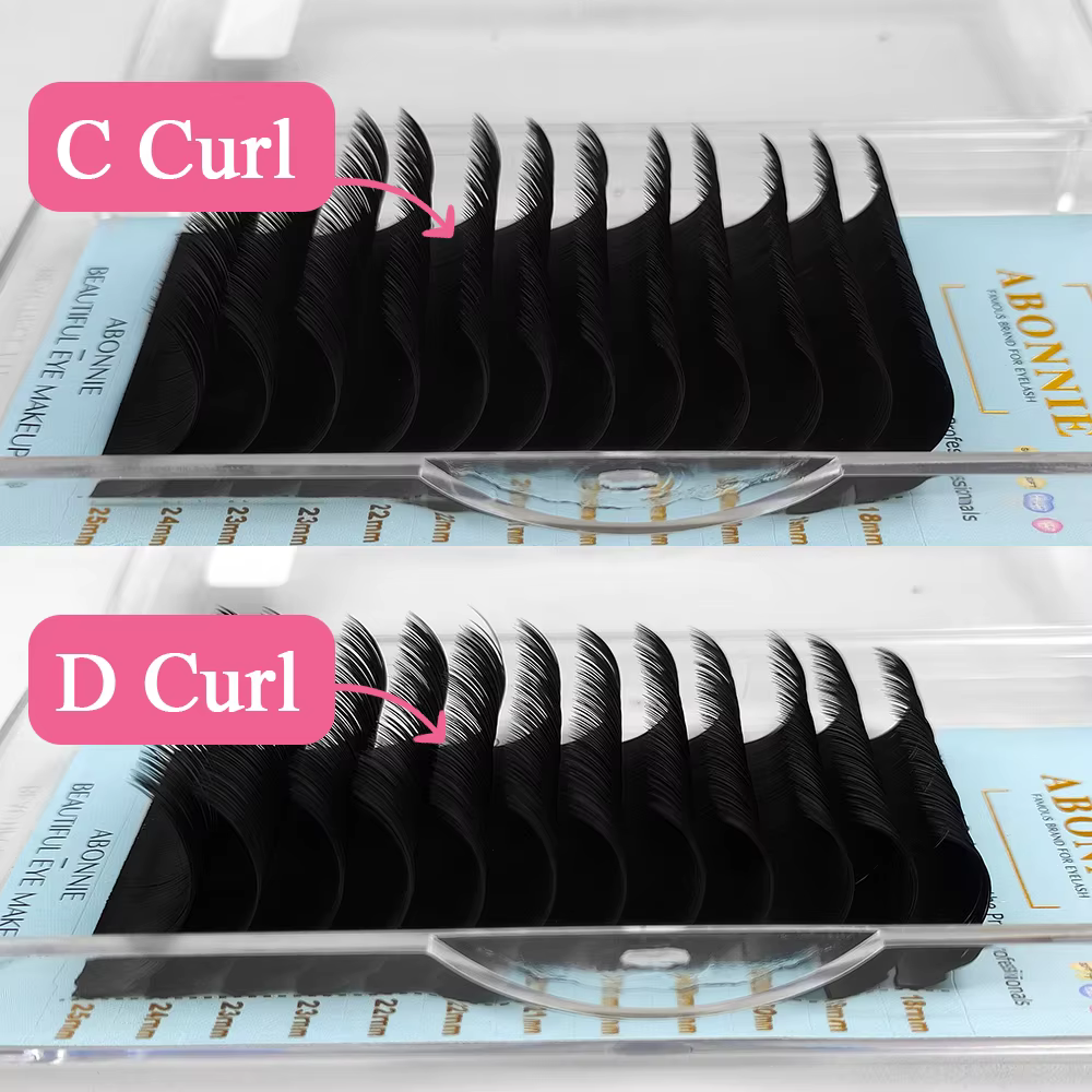 Abonnie cachemire classique Extensions de cils individuels Ultra mat noir cils moelleux Cilia toutes