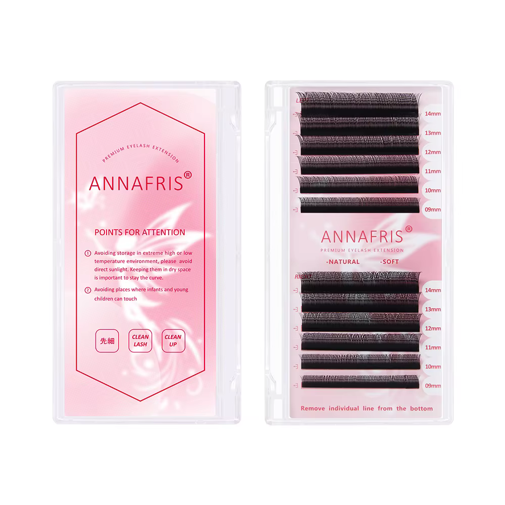 ANNAFRIS Fox YY Extensions de cils Fox Flying 3DW 4DW Volume préfabriqué cils faits à la main nature
