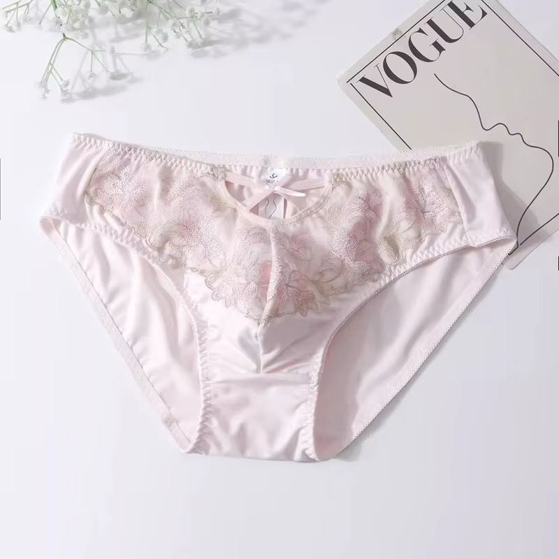 Culotte Sissy en Satin pour Homme, Sous-Vêtement Confortable, Respirant, Sexy, de Luxe