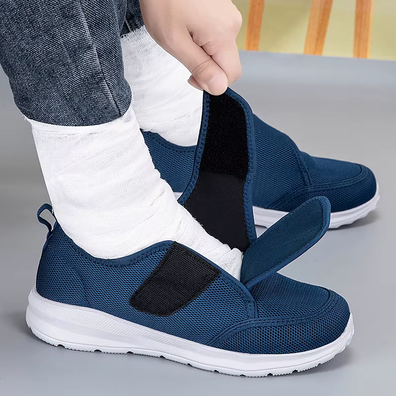 Chaussures de marche légères et réglables pour diabétiques, pour hommes et femmes âgés, orthopédique