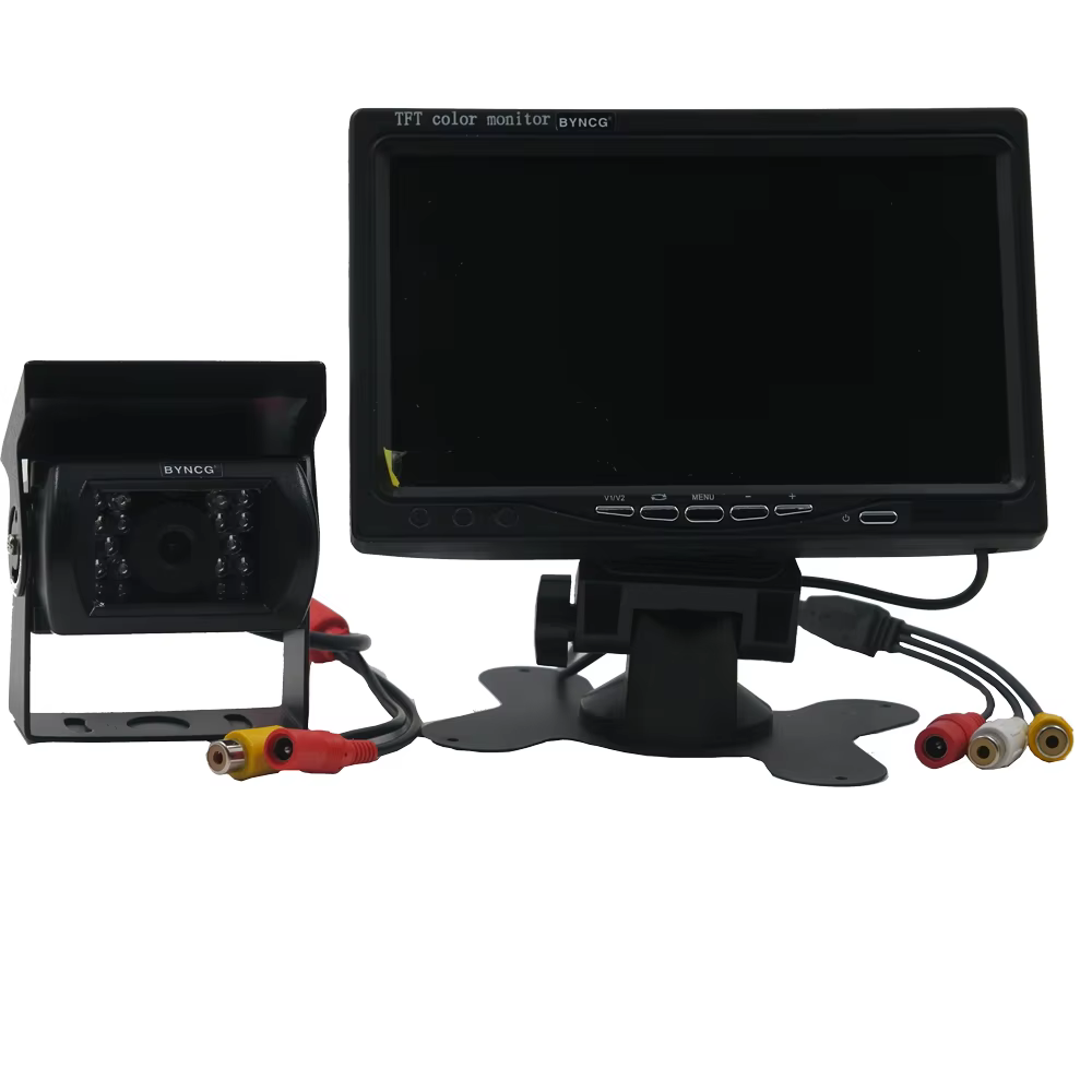 Moniteur de sécurité universel pour voiture, écran HD de 7 pouces, aide au stationnement, caméra de 