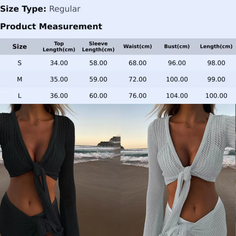 Anfilia Ensemble haut et jupe en tricot à manches longues pour femme, tenue deux pièces décontractée
