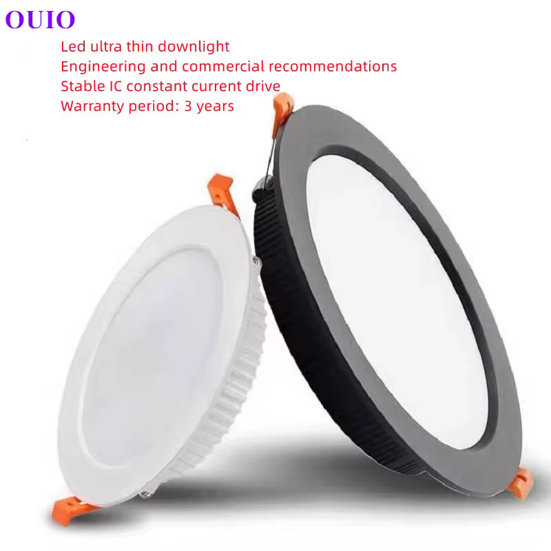 Tricolor modifiable encastré Ultra-mince LED Downlight 110 V-240 V plafonnier chaud blanc neutre mag