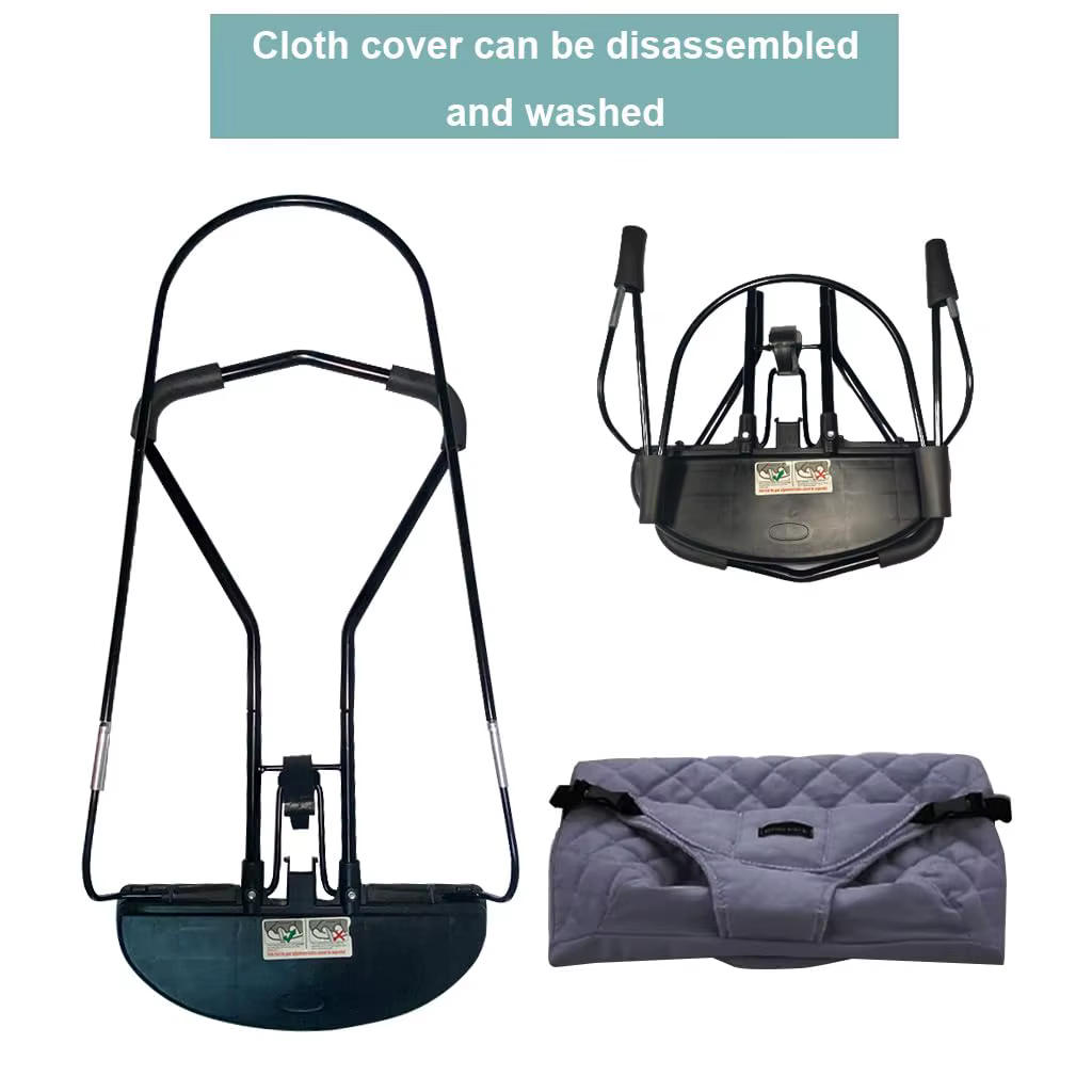 Siège vide-bébé haut de gamme avec barre jouet amovible-bascule portable pliable pour nouveau-nés de