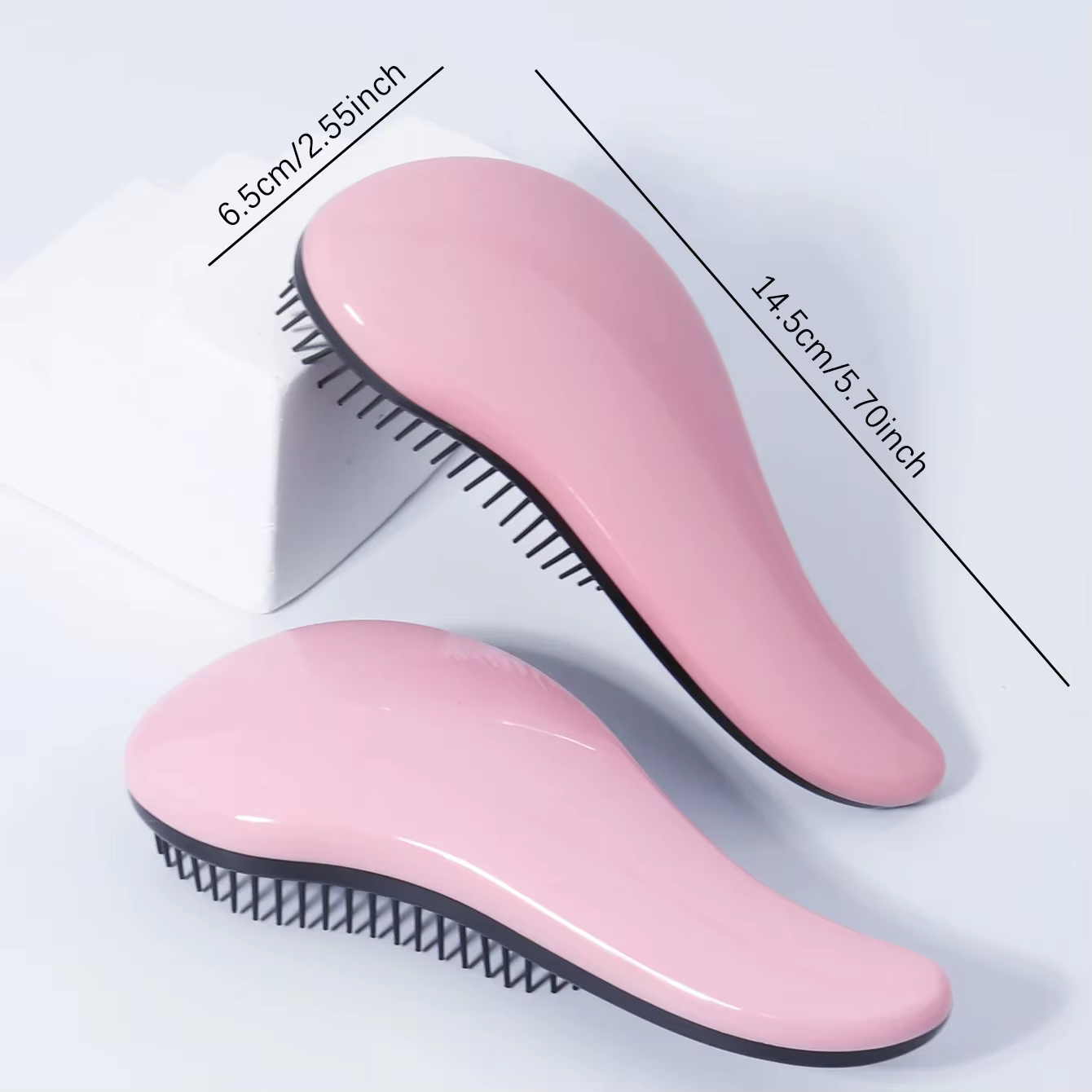 Brosse de massage antistatique, douche enroulée, brosse de massage, cheveux mouillés, brosse bouclée