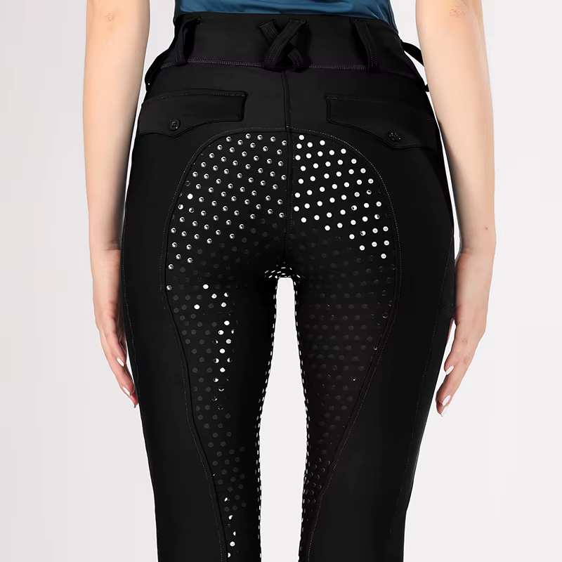 MXLLhr-Leggings d'équitation en silicone pour femmes, collants de siège complet occidental, pantalon