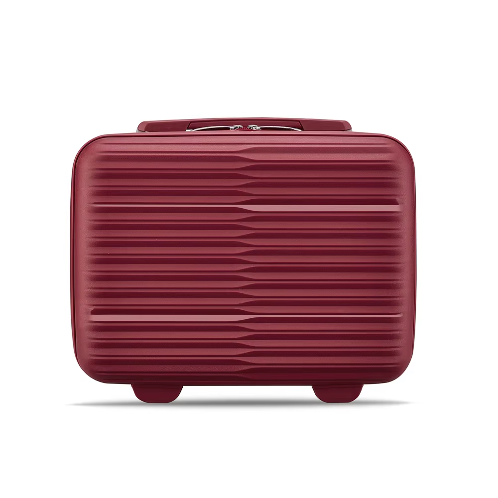 Valise de voyage 14 pouces avec fermeture éclair, noire/rose/bleue/blanche/rouge, pour femmes/hommes