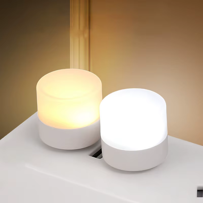 Lampe LED ronde à prise USB pour la Protection des yeux, idéale pour la lecture, compatible avec les