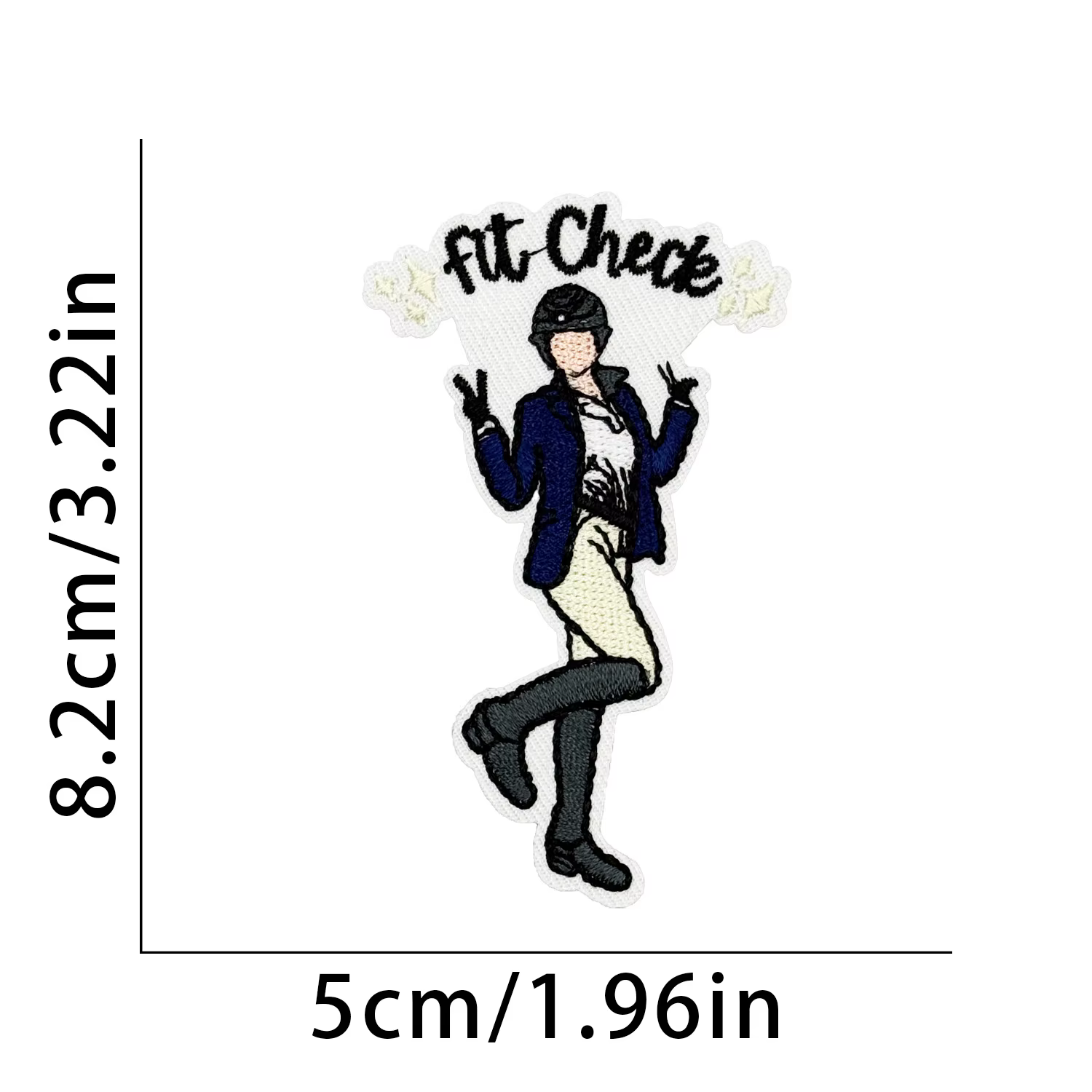 Patch brodé équestre Cheval à coudre ou thermocollant pour T-shirt, sac à dos, décoration de vêtemen
