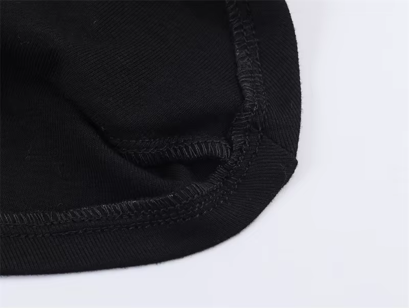 Haut pour femme, nouvelle collection printemps 2026, noir, manches courtes, col montant, asymétrique