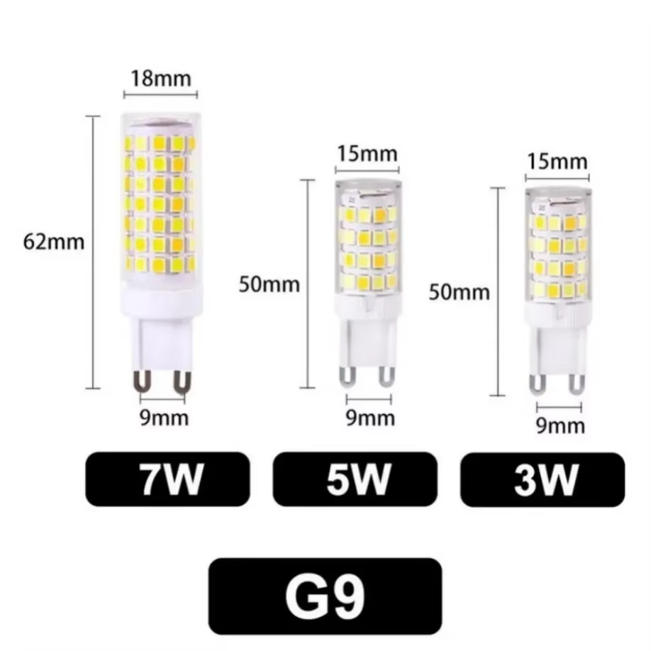 Ampoule LED G9 3W 5W 7W AC 220V G9, lampe LED SMD2835 G9, lumière épis de maïs, remplacement 30W 40W