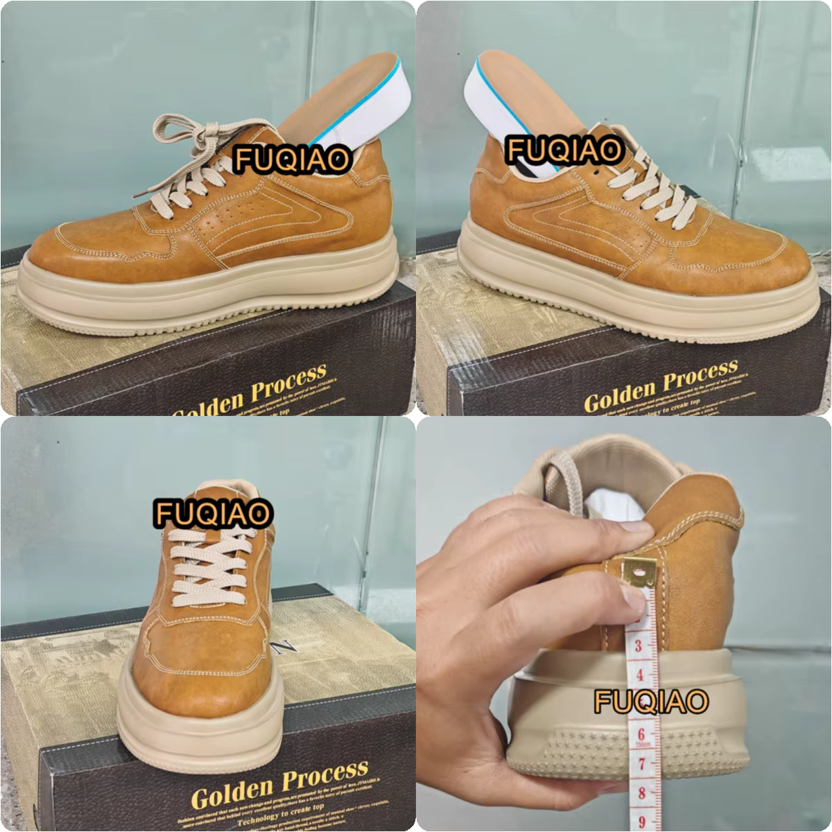 Hommes femmes 7CM hauteur augmenter espadrilles décontractées chaussures d'ascenseur confortables re