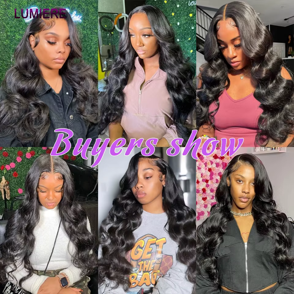 Clips de vague de corps dans les Extensions de cheveux humains brésilien 100% vierge Raw4B 4C Afro c