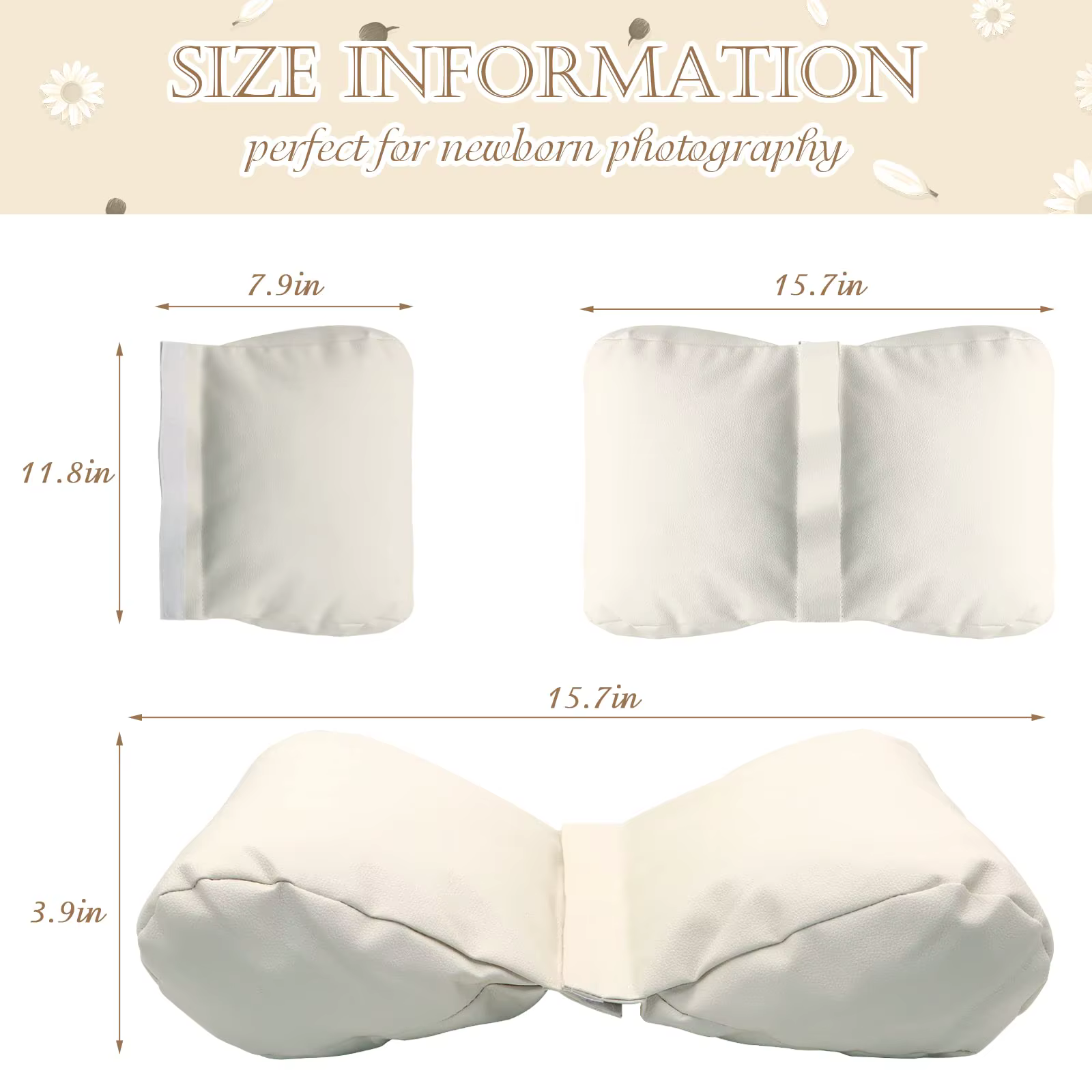 Accessoires de photographie pour nouveau-nés, coussin auxiliaire en forme de papillon, oreiller pour