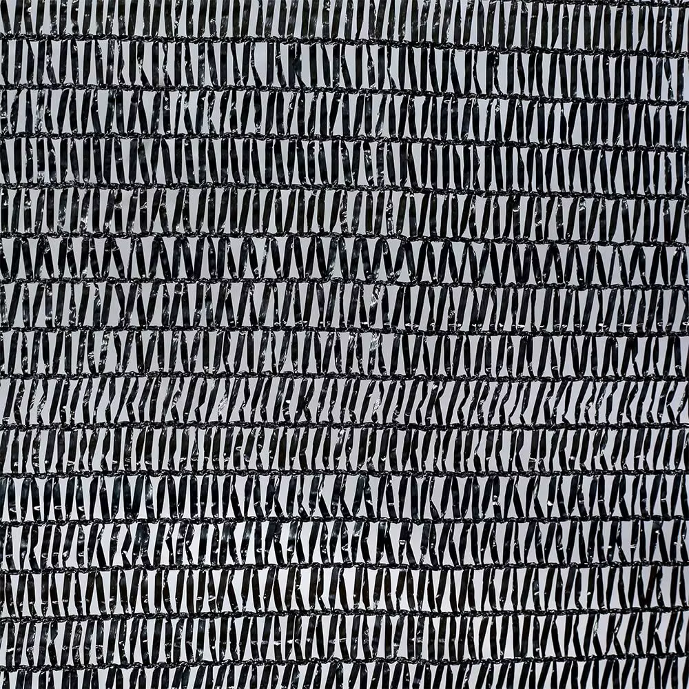 Grille d'ombrage noire à effet de serre avec œillets, crème solaire 70%, 12 pi x 16 pi