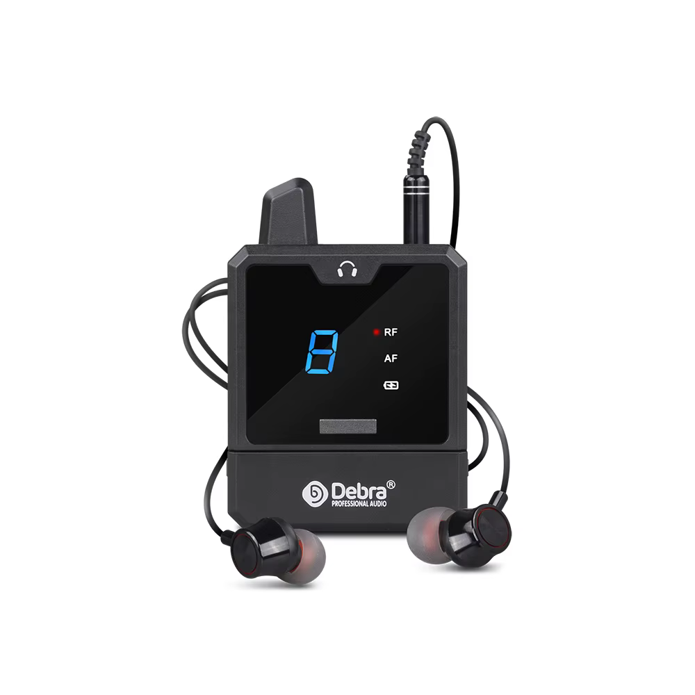 Système de surveillance intra-auriculaire sans fil Debra ER-MINI, moniteurs audio portables recharge