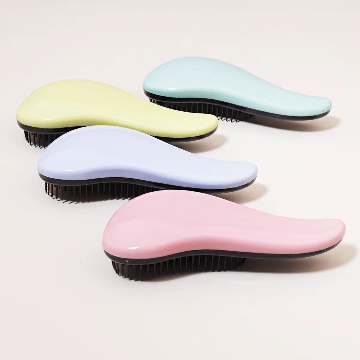 Brosse de massage antistatique, douche enroulée, brosse de massage, cheveux mouillés, brosse bouclée