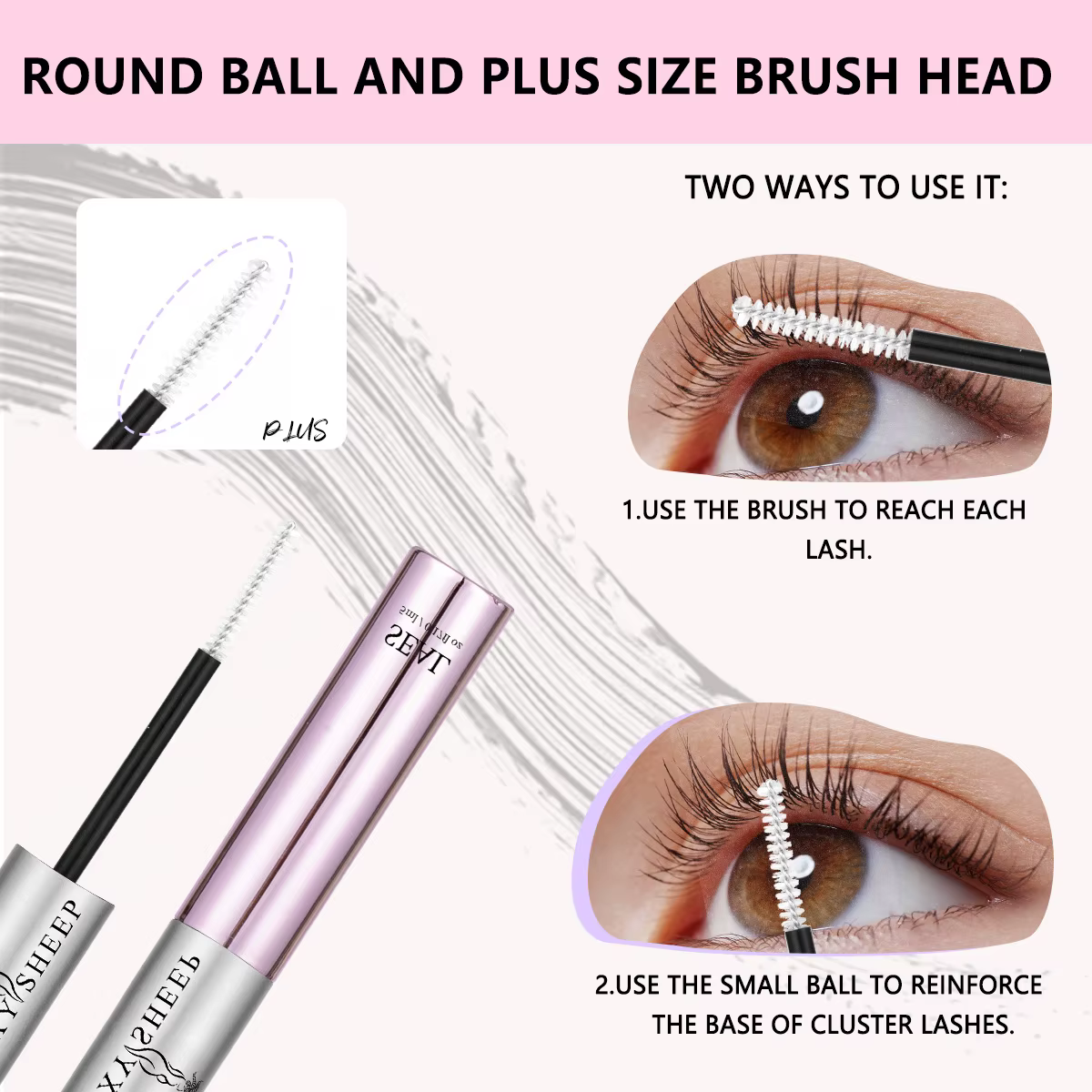 Colle à cils 2-en-1 pour extensions de cils DIY : Adhésion et scellage longue durée, tenue forte, ré