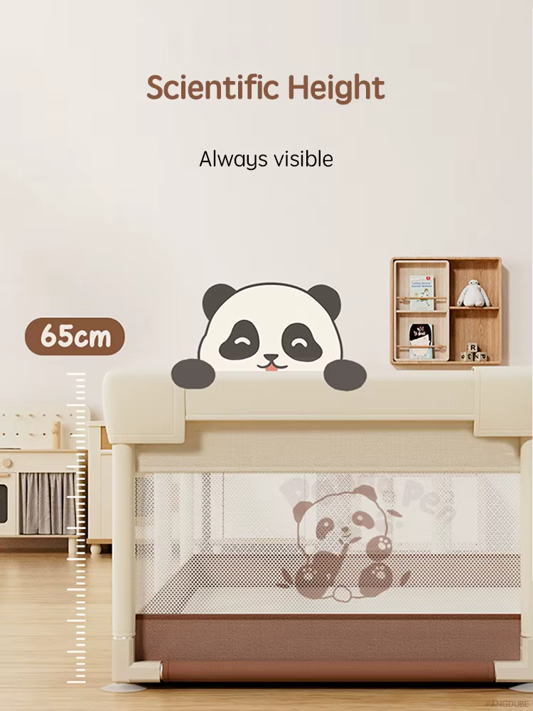 Parc de jeu pour bébé PANGDUBE Panda Dinosaur, grande clôture de sécurité pour enfants, aire de jeux