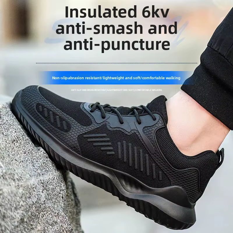 Chaussures d'électricien isolées 6KV pour hommes, chaussures de protection décontractées, Kevlar, An