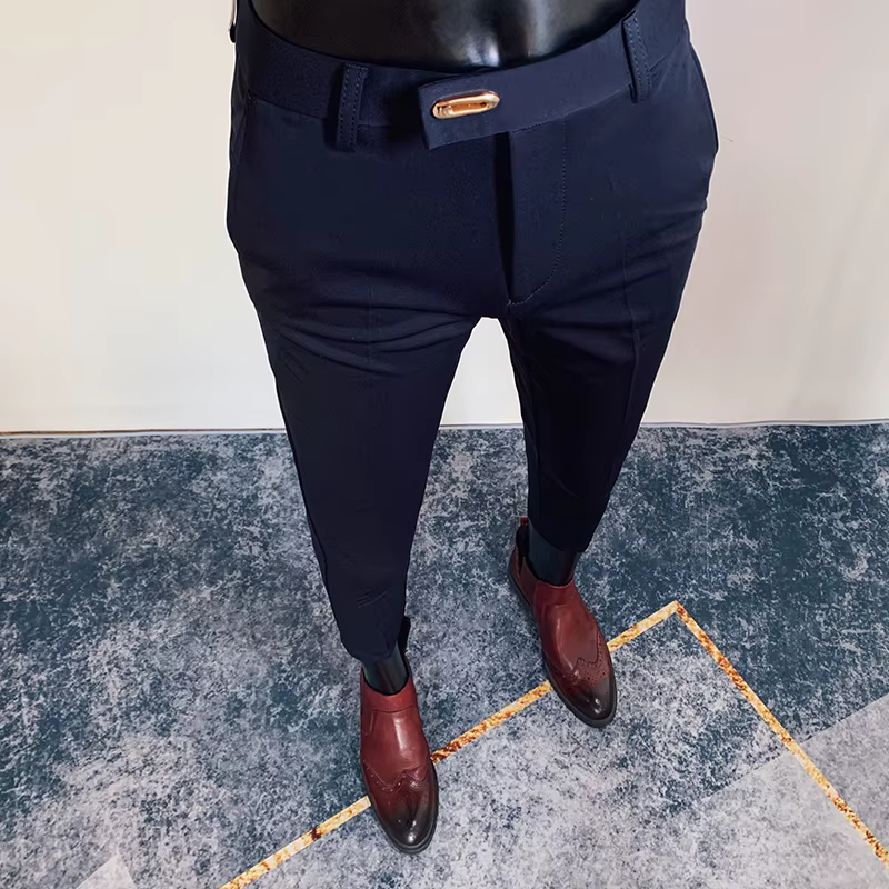 2025 printemps et été nouveaux hommes décontracté affaires robe pantalon mode sociale solide fête de