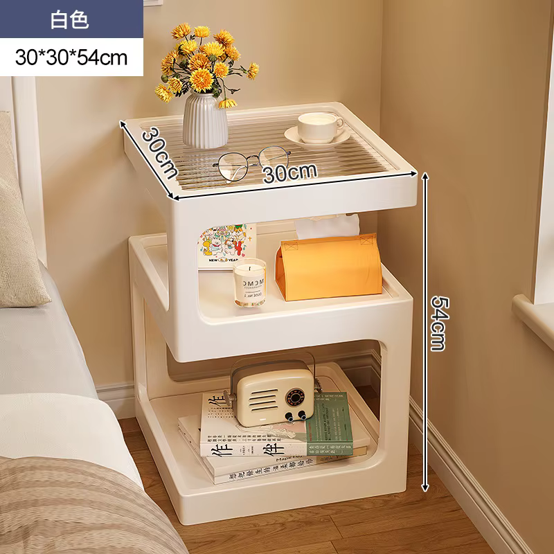 Table de chevet en bois massif, petit appartement créatif, salon, côté canapé, quelques chambres à c