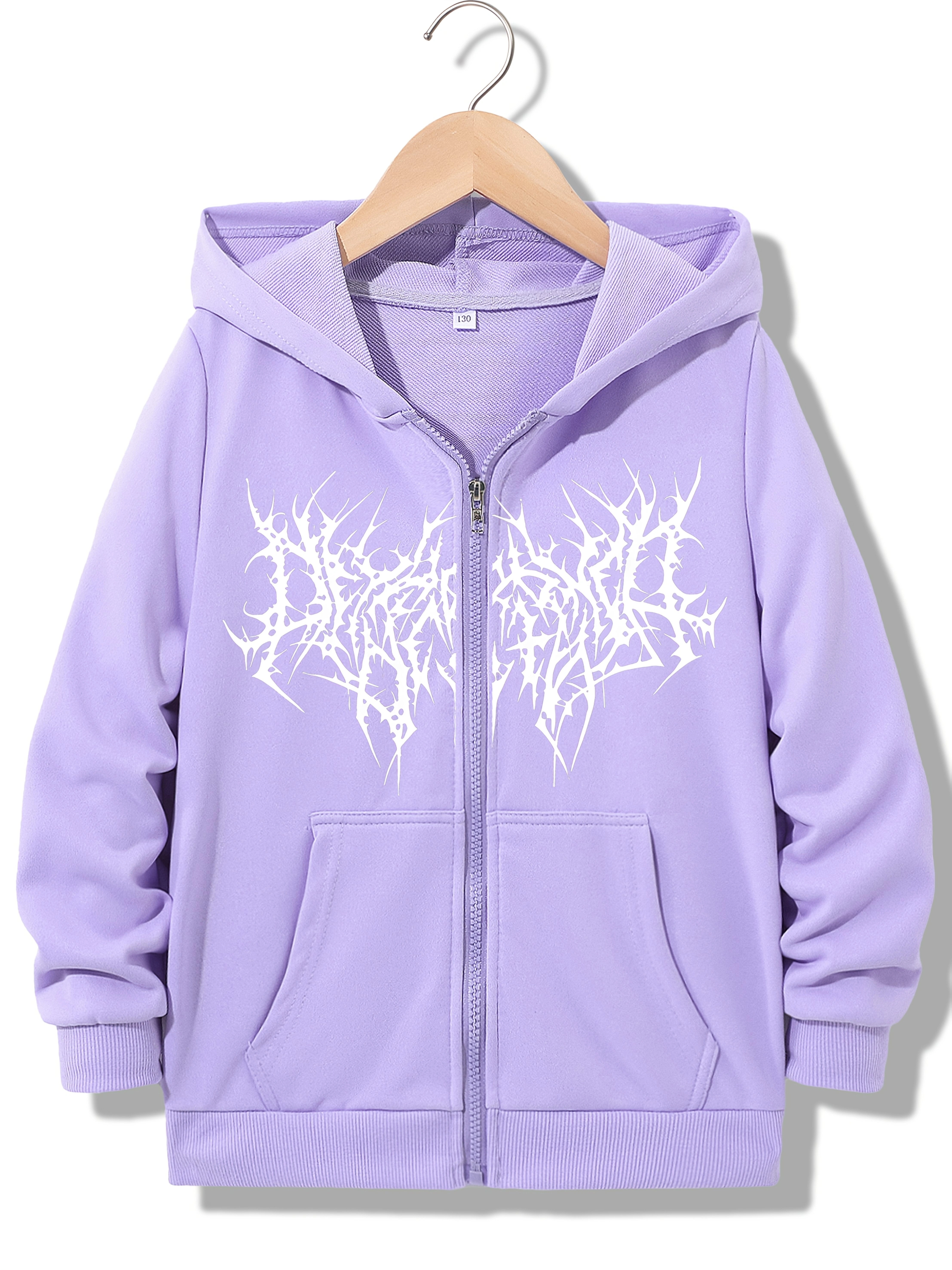 Sweat à capuche zippé streetwear tendance, style HIP HOP décontracté, pour garçons et filles, Y2k, p