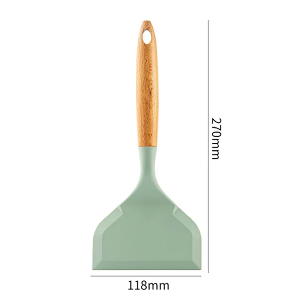 Spatule en silicone antiarina à large bouche Yuzi, Eva d'omelette, crêpes, œufs frits, pelle, access