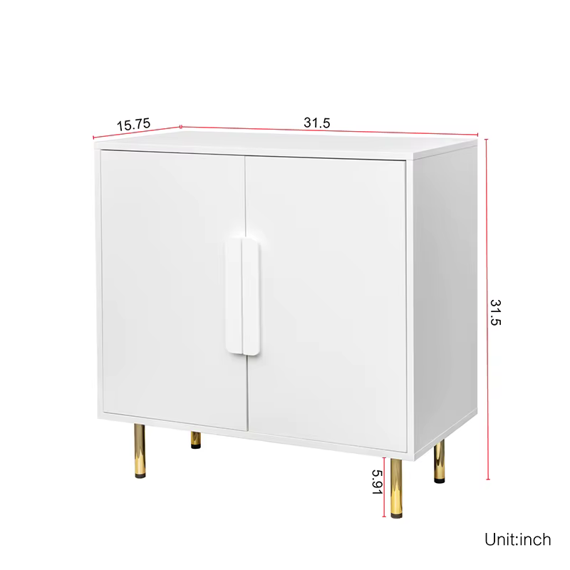 Armoire de rangement moderne avec poignée, buffet, armoires de rangement, 2 portes, salon, salle à m