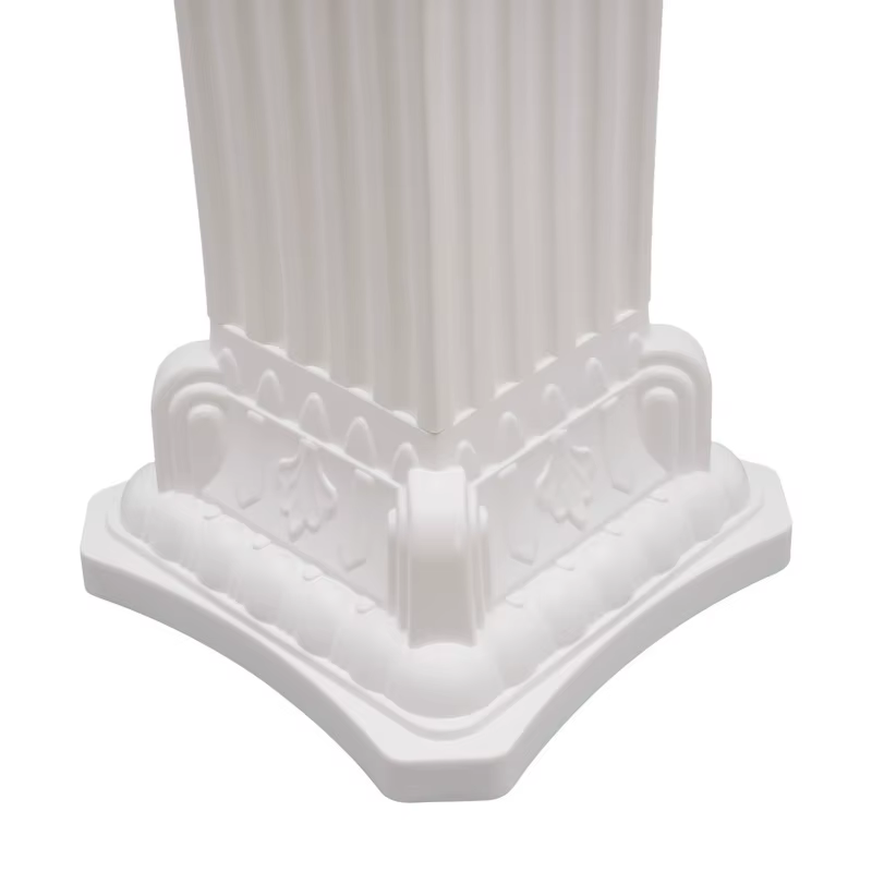 Colonne de support de fleurs de fête de pilier romain de mariage, décor de fond en plastique, décora