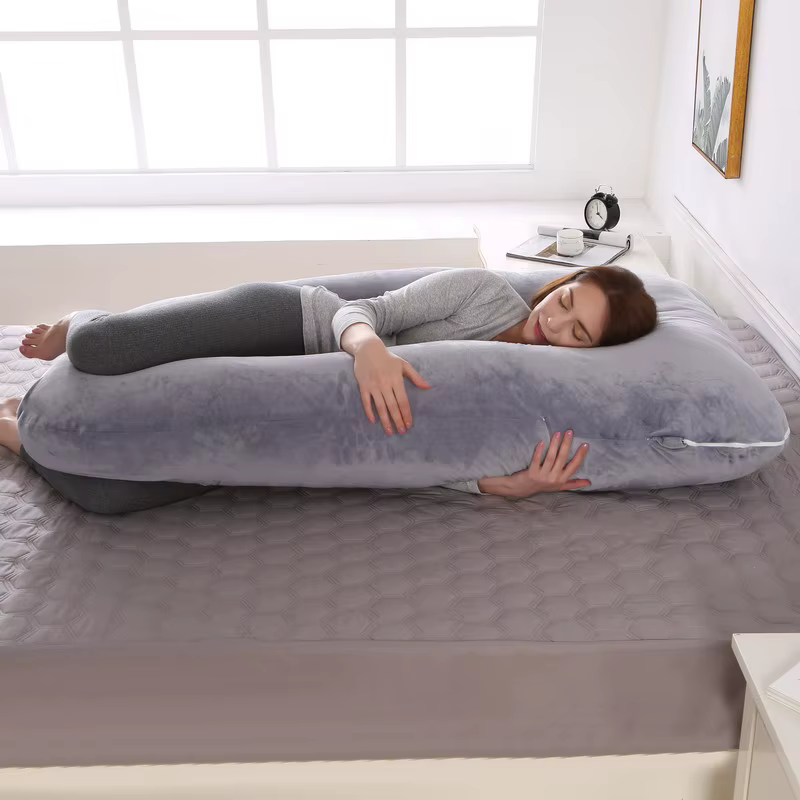 Oreiller enceinte 120x70cm pour femmes enceintes, coussins doux de grossesse, soutien de maternité,