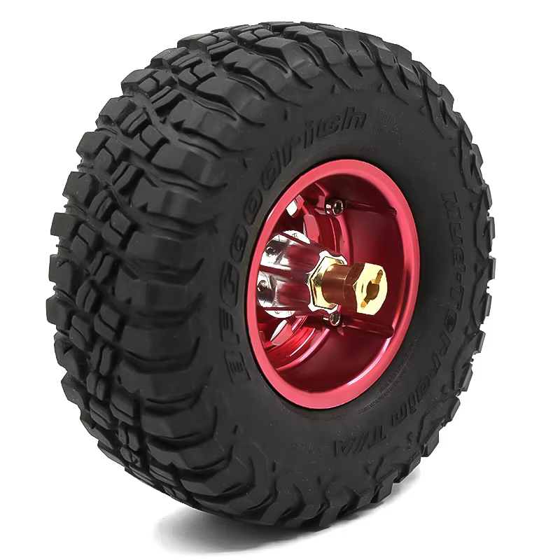 Adaptateur de roue hexagonale élargie d'essieu 12mm/15mm/17mm, 4 pièces, pour voiture sur chenilles 