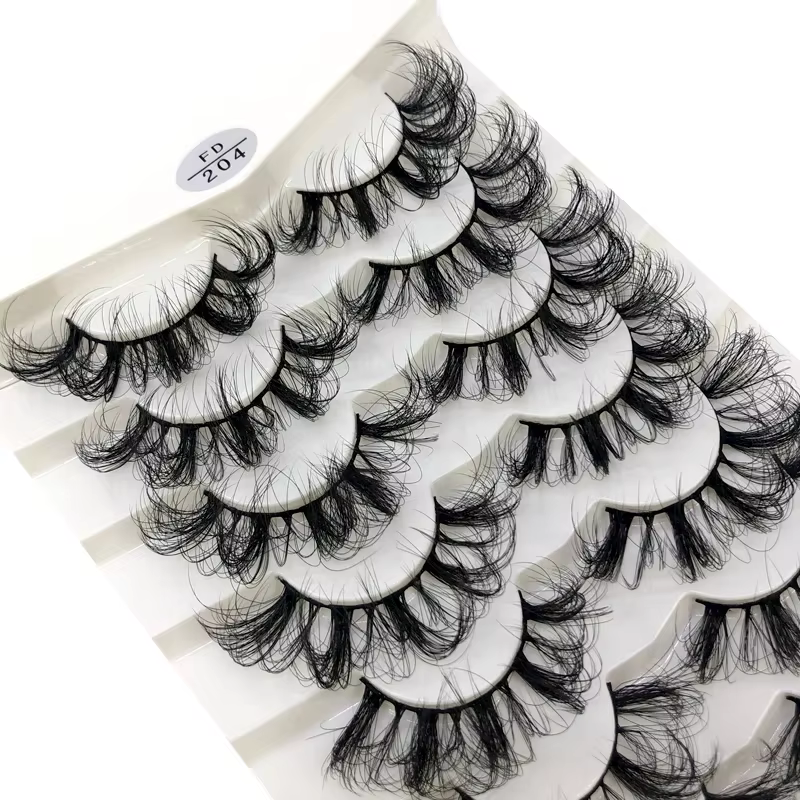 8 paires 15-22mm naturel 3D faux cils faux cils kit de maquillage vison cils extension vison cils ma