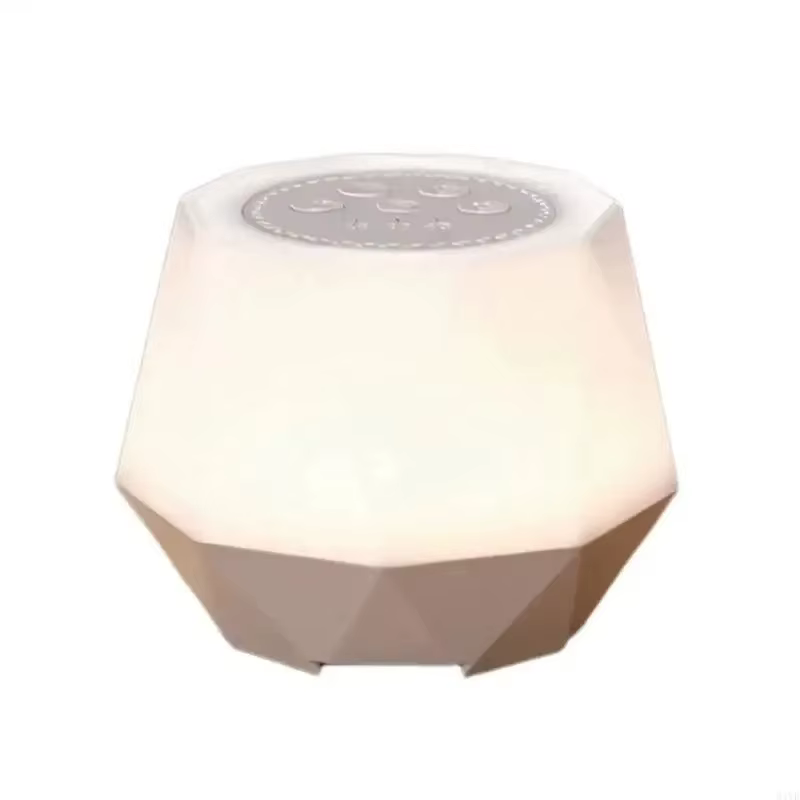 Veilleuse Multicolore avec Bruit Blanc et Moniteur de Sommeil, Recharge Intelligente, Lumière à Minu