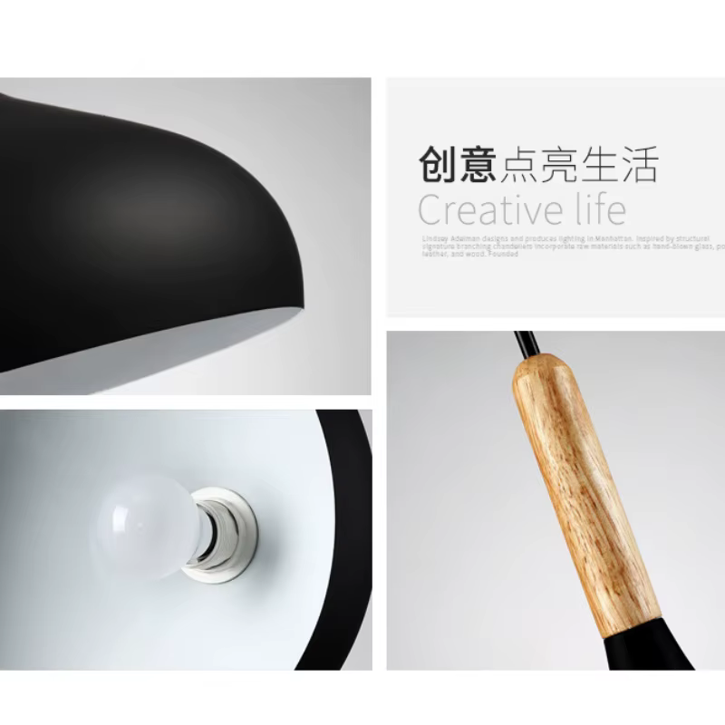 Nouvelles lampes suspendues modernes lustre macaron pour Restaurant chambre lampes suspendues en alu